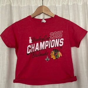 Cropped Chicago Blackhawks Tee